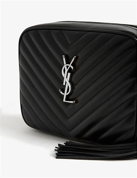 ysl camera bag black|ysl quilted bag black.